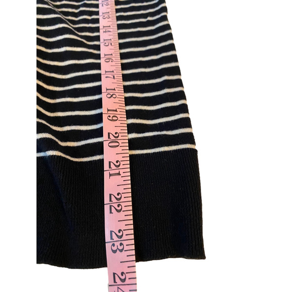 Women's Chaps Sweater, M, Black & White - Picture 7 of 8